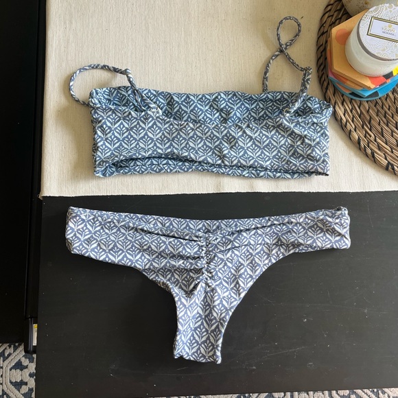 Midori Blue and White Patterned Bikini - Picture 2 of 8